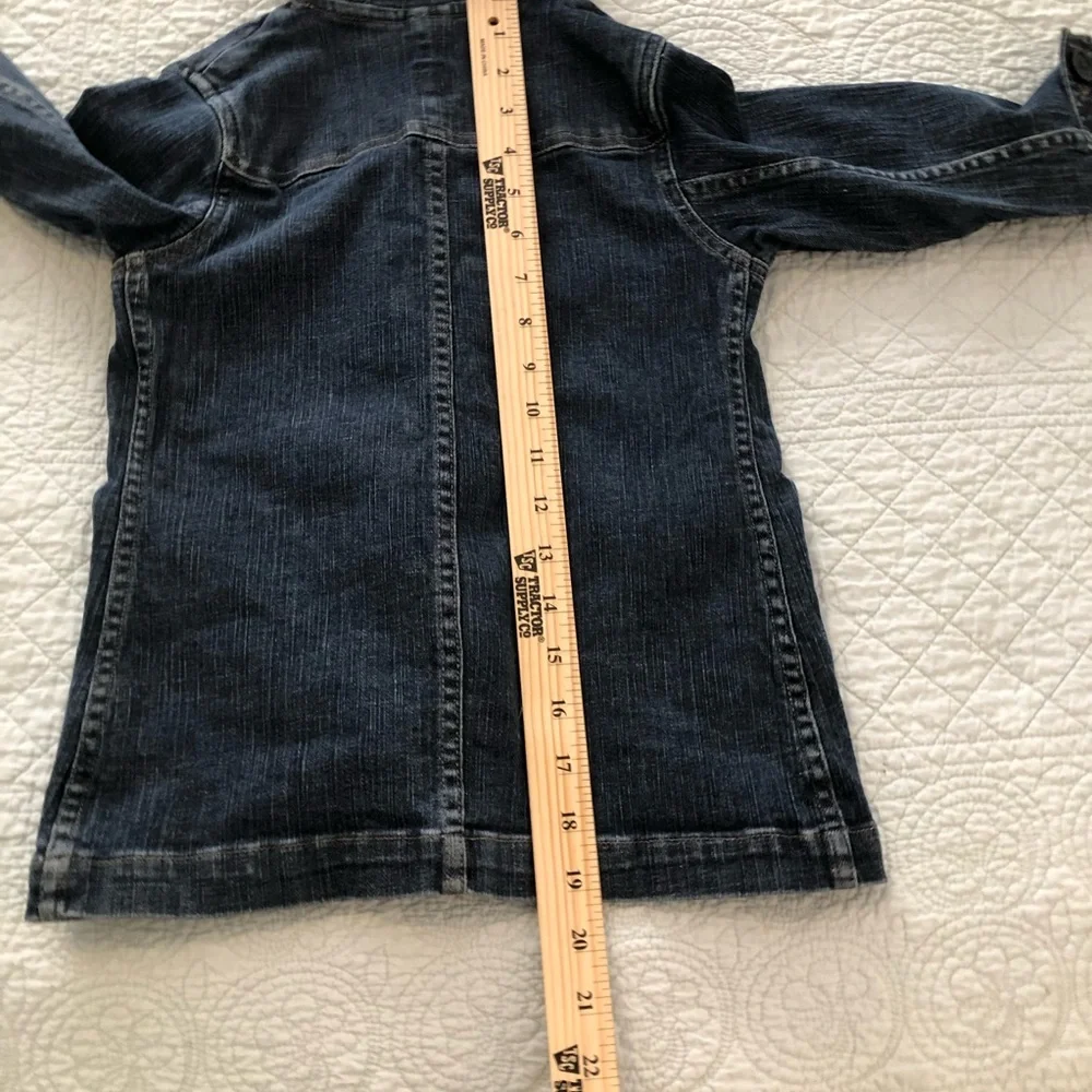 Vintage Baby Gap hooded denim barn jacket. Size 4.